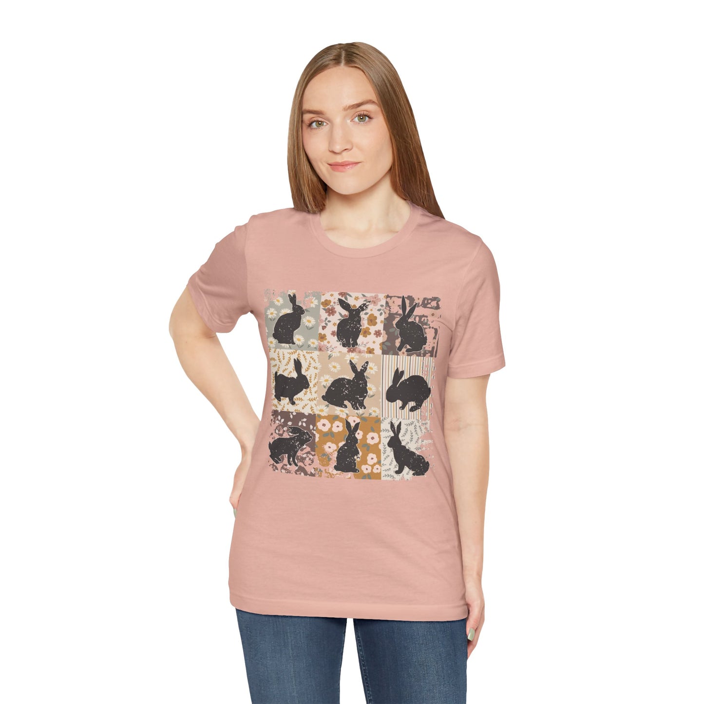 Boho Bunny T-Shirt — Easter Rabbit Graphic Tee