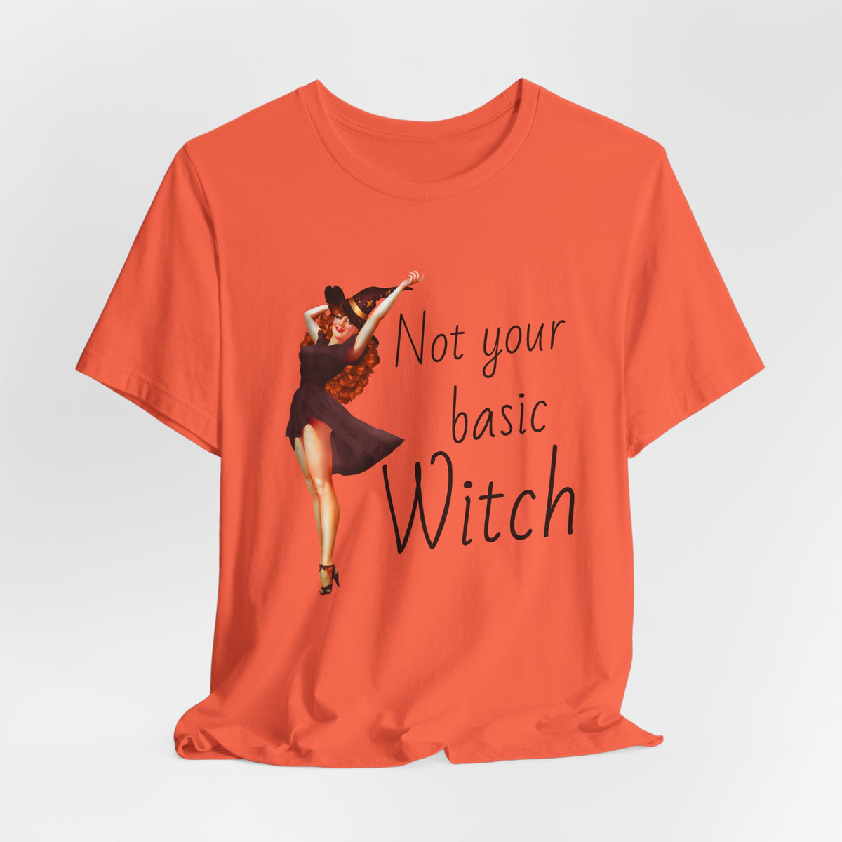 Not Your Basic Witch T-Shirt — Vintage Pinup Witch Tee