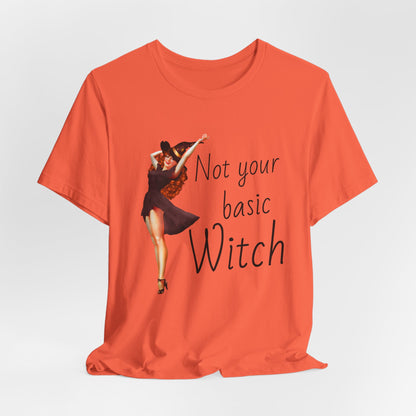 Not Your Basic Witch T-Shirt — Vintage Pinup Witch Tee