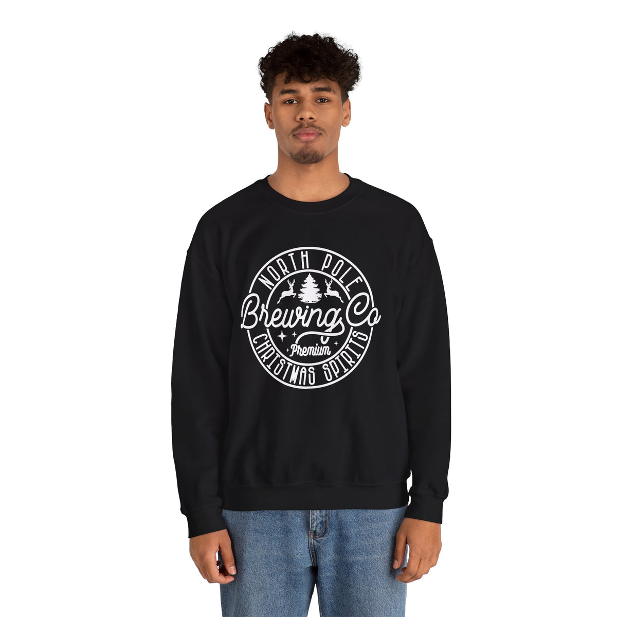 North Pole Brewing Co. Crewneck Sweatshirt – Christmas Spirits Holiday Sweatshirt