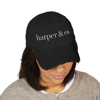 Harper & Co. Distressed Ball Hat (Embroidery)