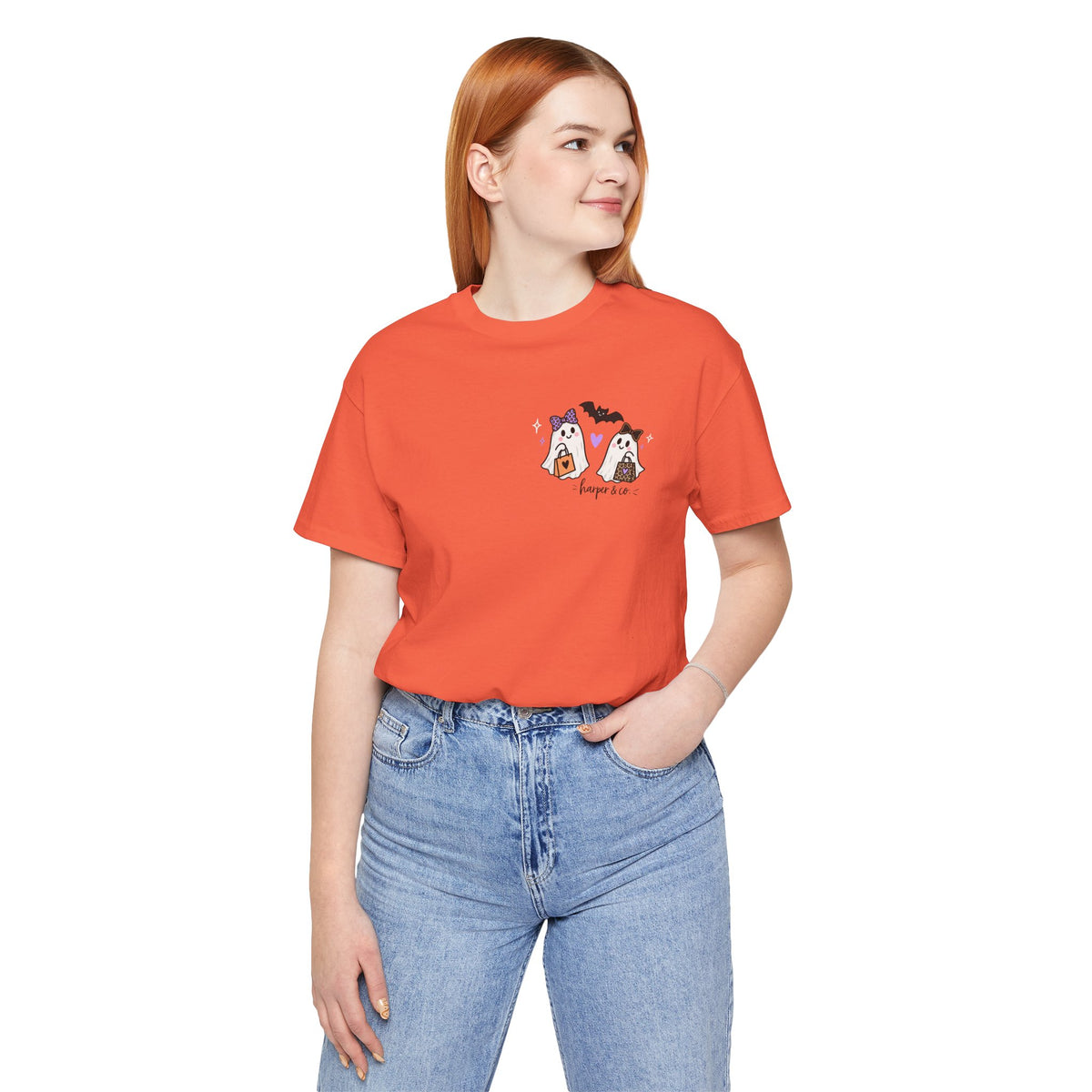 Halloween Ghost Tee — "Shop at Your Local BOO-tique" Graphic T-Shirt