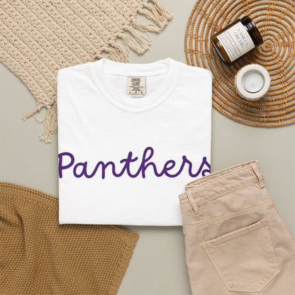 Panthers Script Garment Dyed T-Shirt