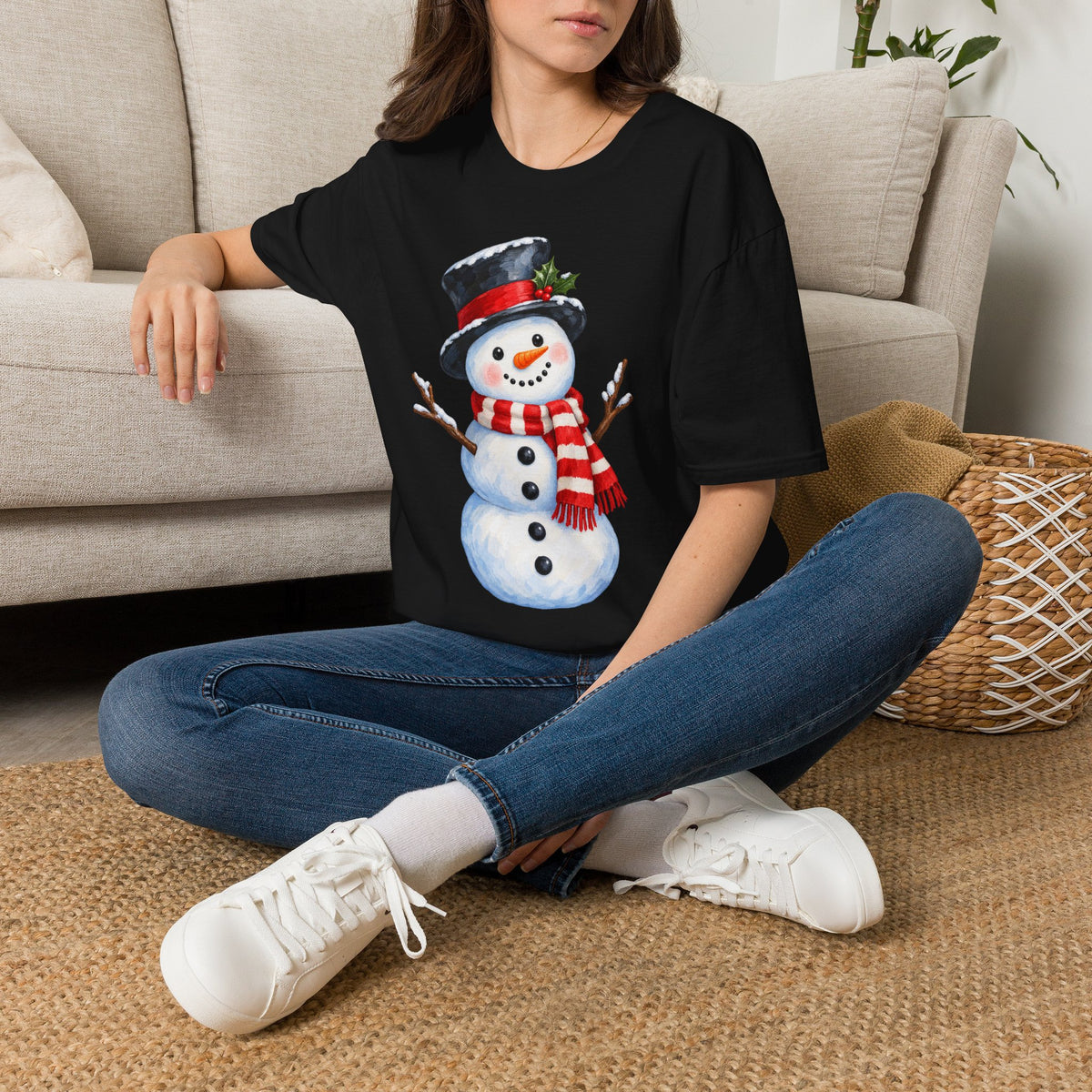 Festive Snowman Christmas T-Shirt