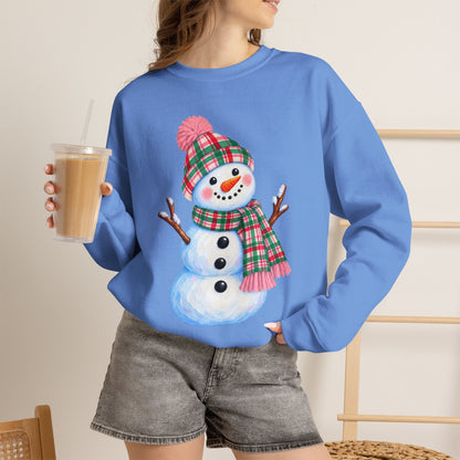 Festive Snowman Christmas Crewneck Sweatshirt