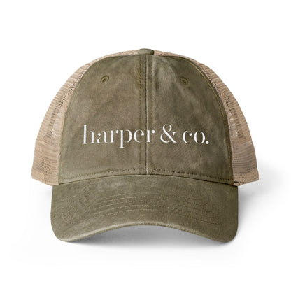 Harper & Co. Women's Washed Mesh-Back Cap