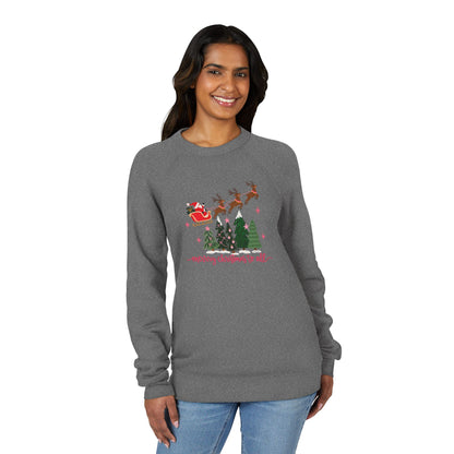 Christmas Reindeer Sleigh Sweatshirt – "Merry Christmas to All" Holiday Crewneck