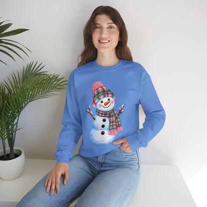 Festive Snowman Christmas Crewneck Sweatshirt
