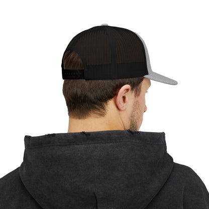 Harper & Co. Embroidered Trucker Cap — Adjustable Snapback Mesh Hat