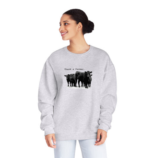 Thank a Farmer Cattle Unisex NuBlend® Crewneck Sweatshirt