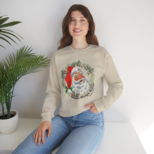 Cozy Santa Sweatshirt - Vintage Holiday Style, Perfect Christmas Gift, Family Gatherings, Winter Wear, Festive Apparel