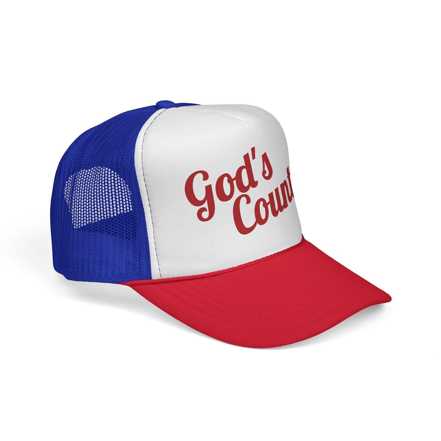 God's Country Trucker Cap — Patriotic Mesh Back Hat