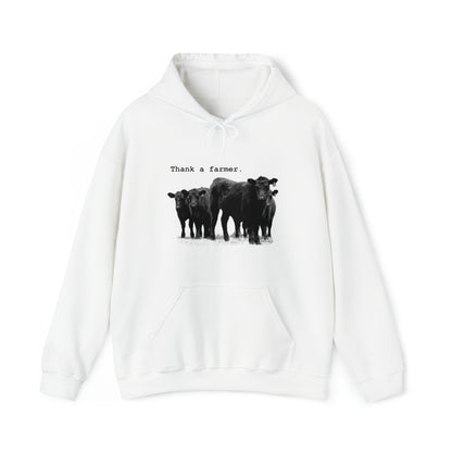 Thank a Farmer Cattle Unisex Heavy Blend™ Hooded Sweatshirt