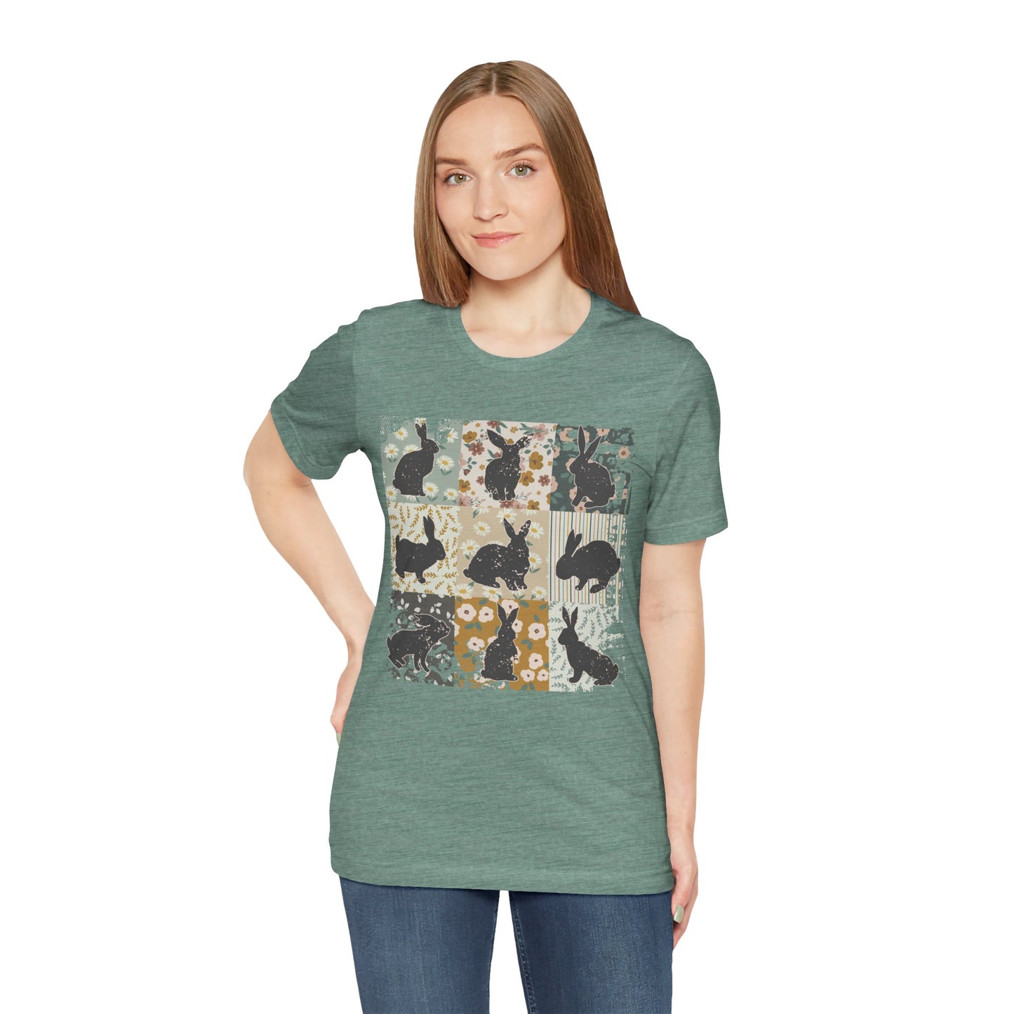 Boho Bunny T-Shirt — Easter Rabbit Graphic Tee