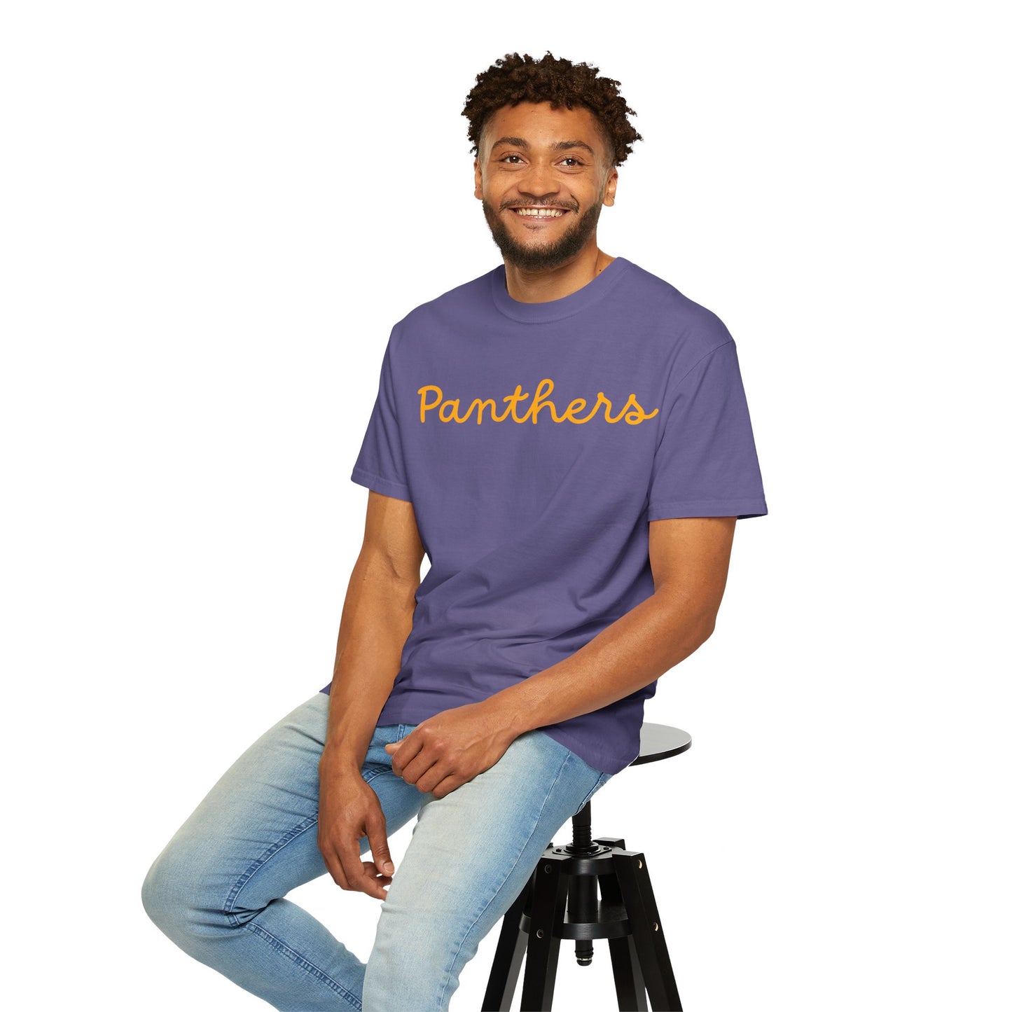 Panthers Script Garment Dyed T-Shirt