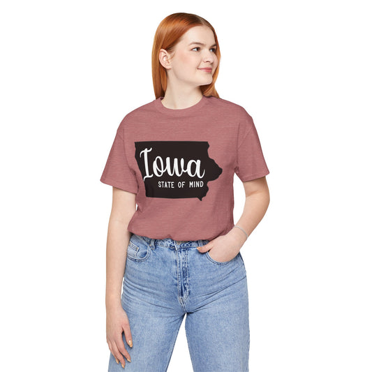 Iowa State of Mind Bella Canvas Jersey Short Sleeve Tee - Multiple Colors
