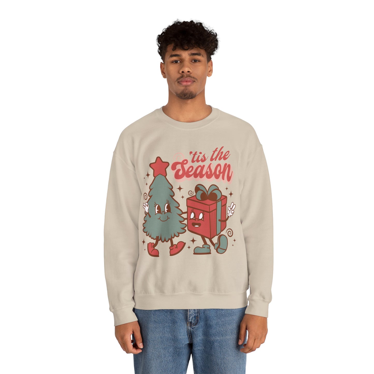 Tis the Season Christmas Jersey Sweatshirt Full Size