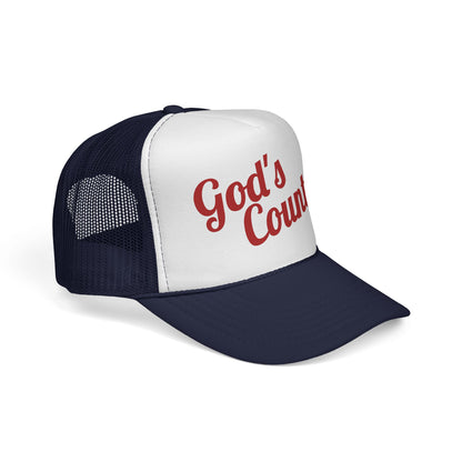 God's Country Trucker Cap — Patriotic Mesh Back Hat