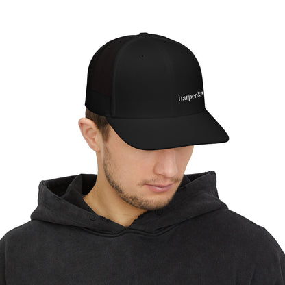 harper & co. Embroidered Trucker Cap — Classic Logo Snapback Hat