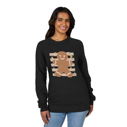 Gingerbread Cookie Sweatshirt — Cute Vintage Holiday Raglan Pullover