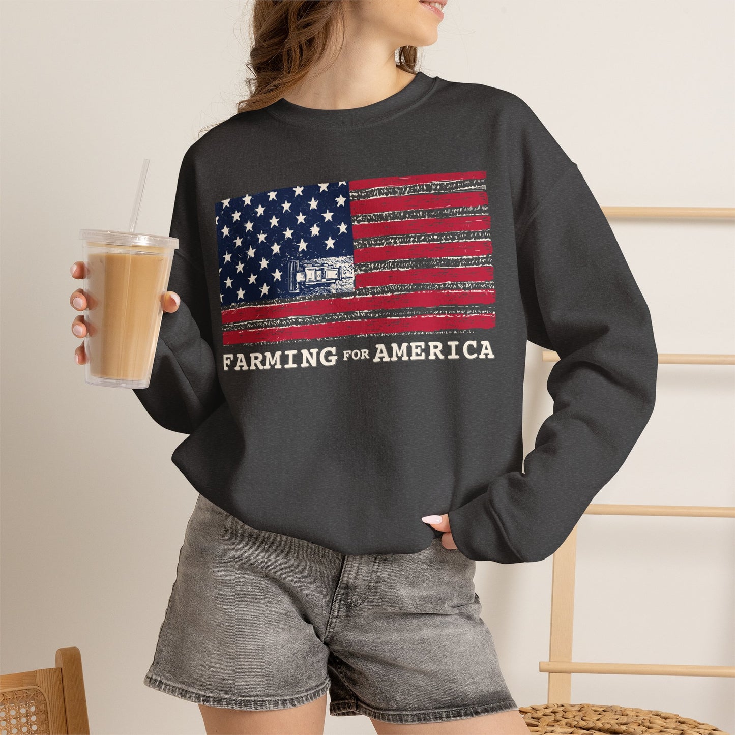 Farming for America Crewneck Sweatshirt