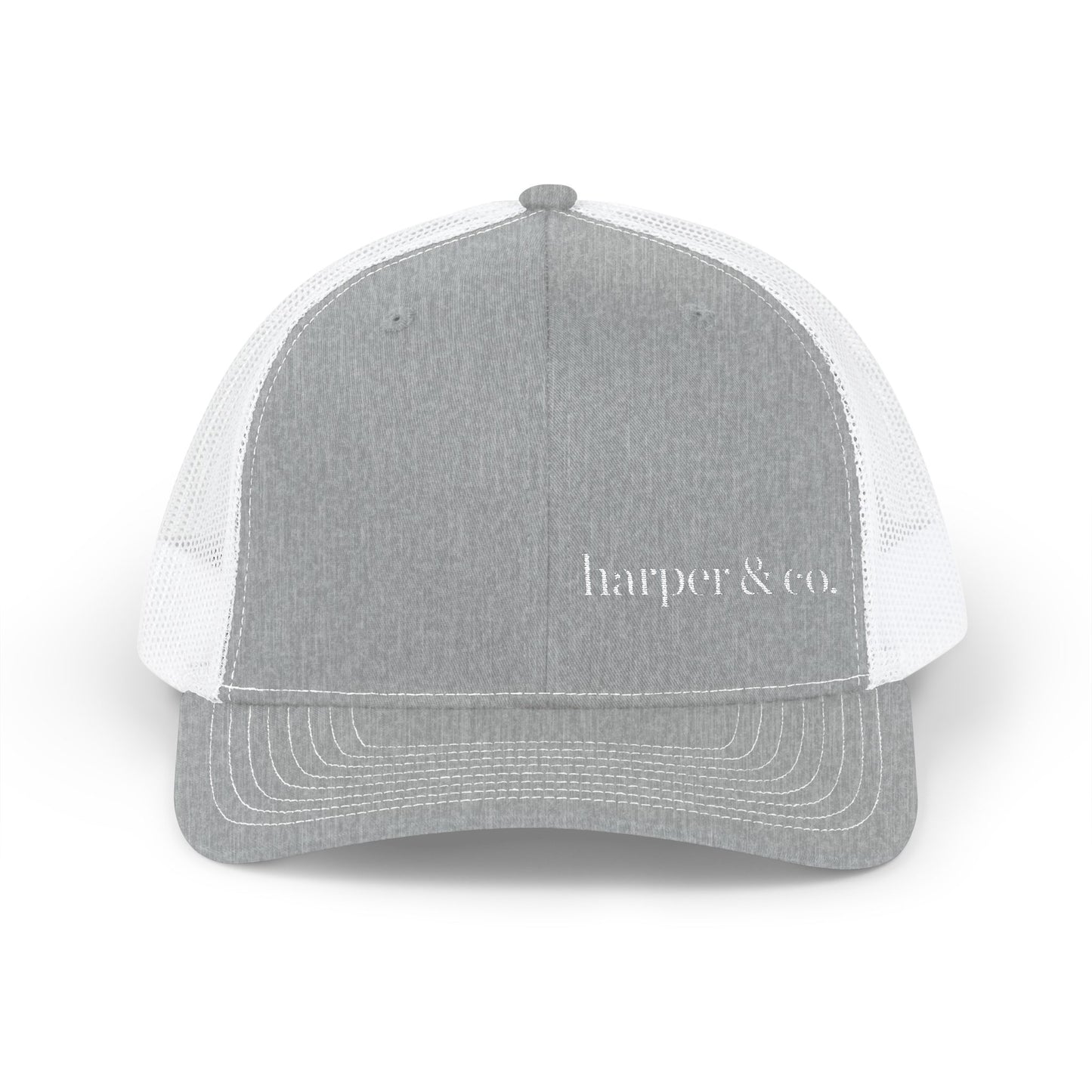 harper & co. Embroidered Trucker Cap — Classic Logo Snapback Hat