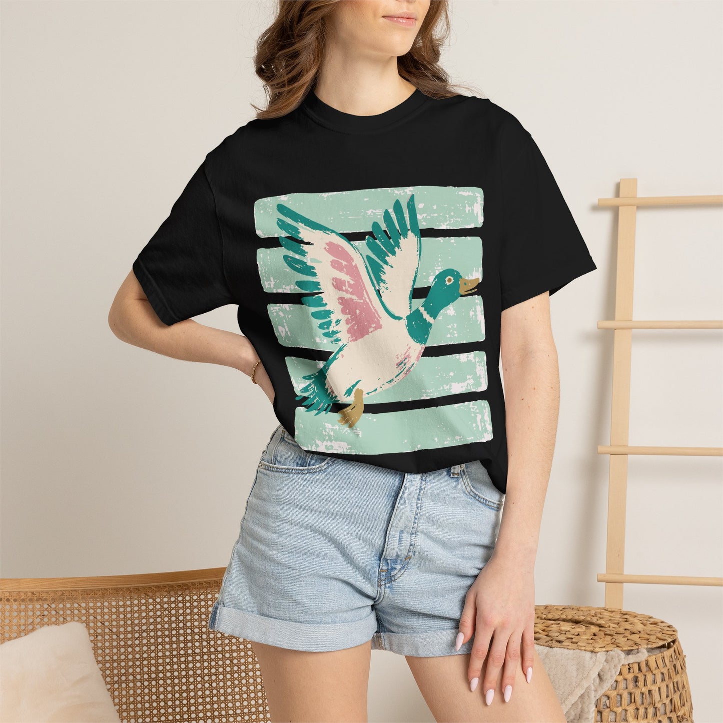 Mallard Fly Retro Graphic T-Shirt