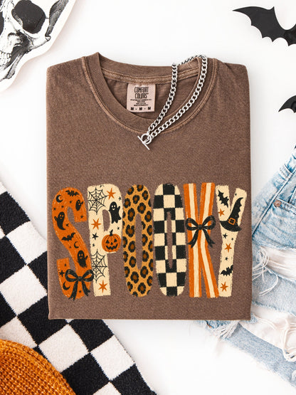 Retro Spooky Halloween Comfort Colors Graphic Tee