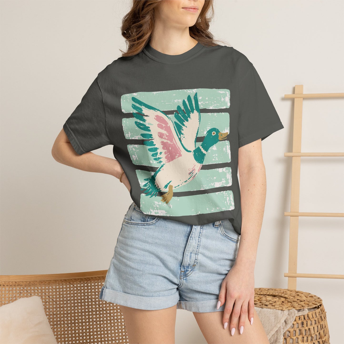 Mallard Fly Retro Graphic T-Shirt