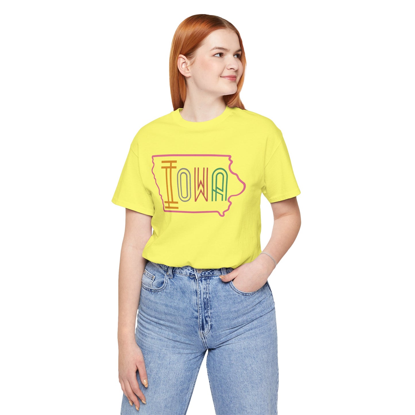 Iowa Pink Unisex Jersey Short Sleeve Tee