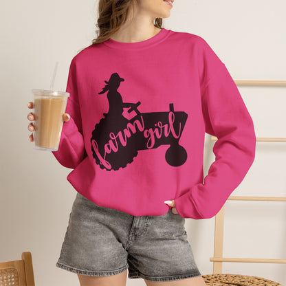 Farm Girl Tractor Crewneck Sweatshirt
