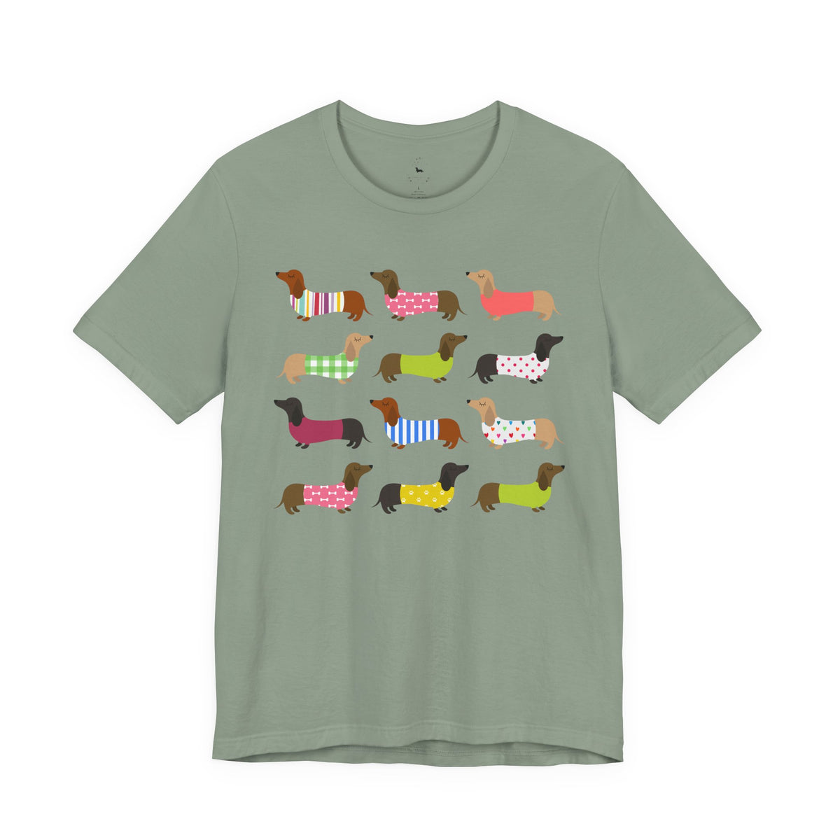 Colorful Dachshund Tee — Cute Wiener Dog Graphic T-Shirt
