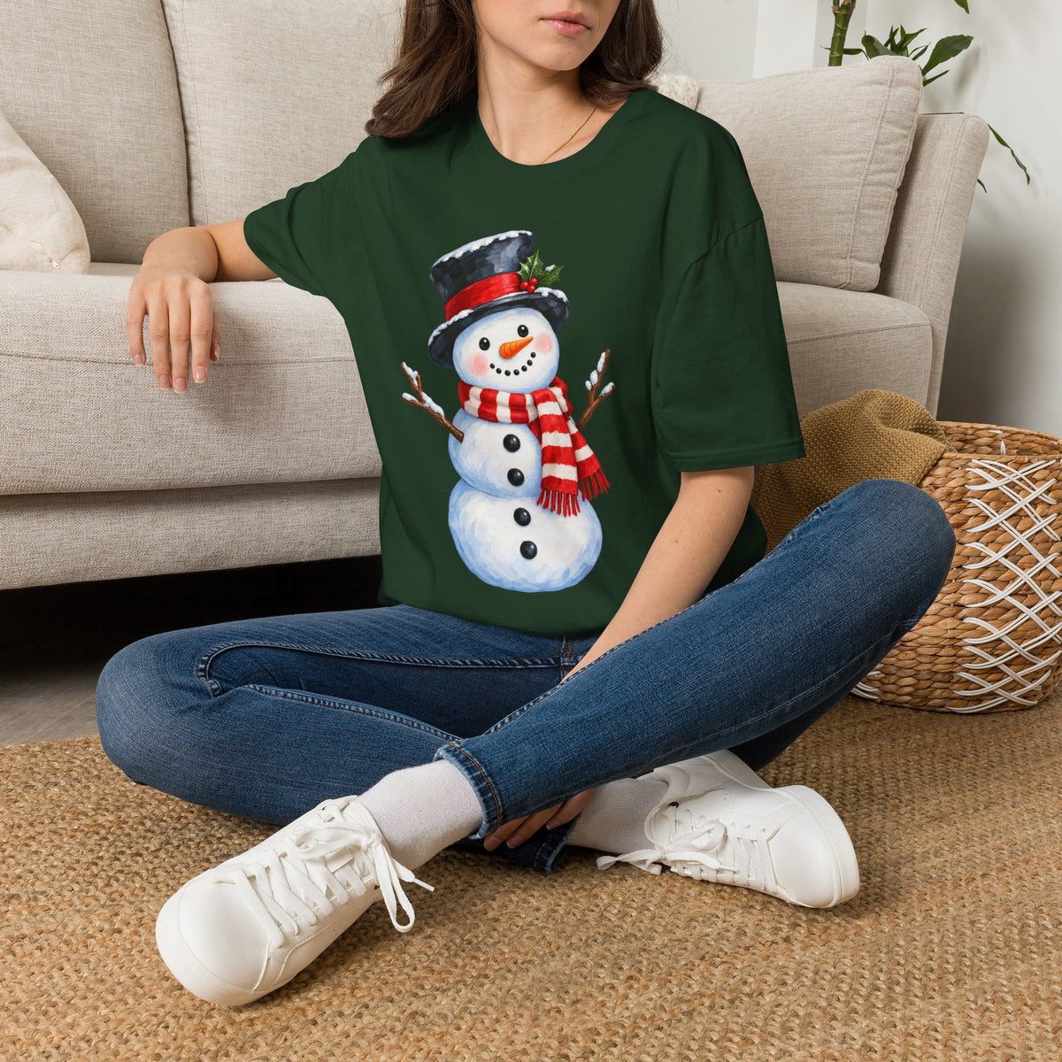 Festive Snowman Christmas T-Shirt
