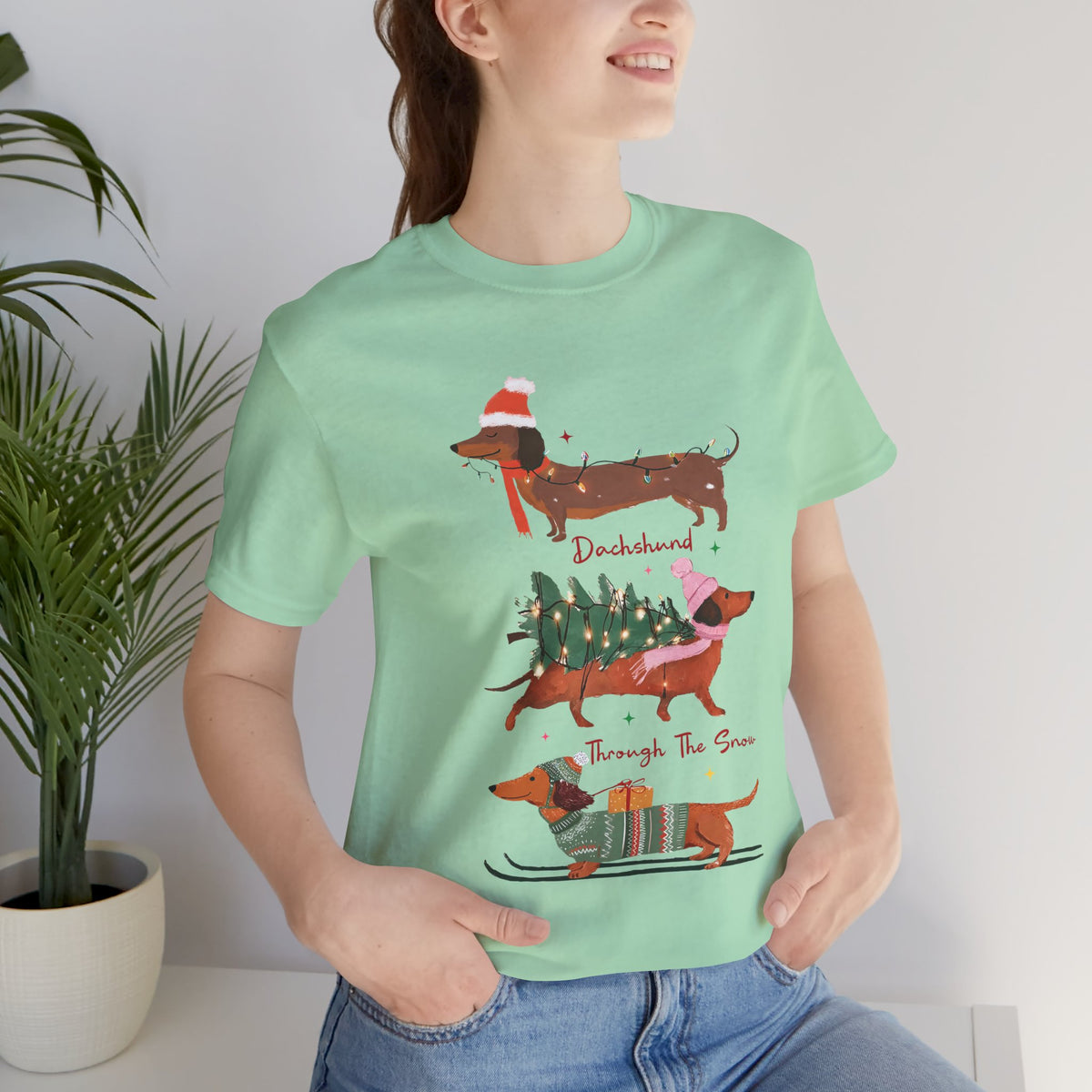 Dachshund Through the Snow T-Shirt