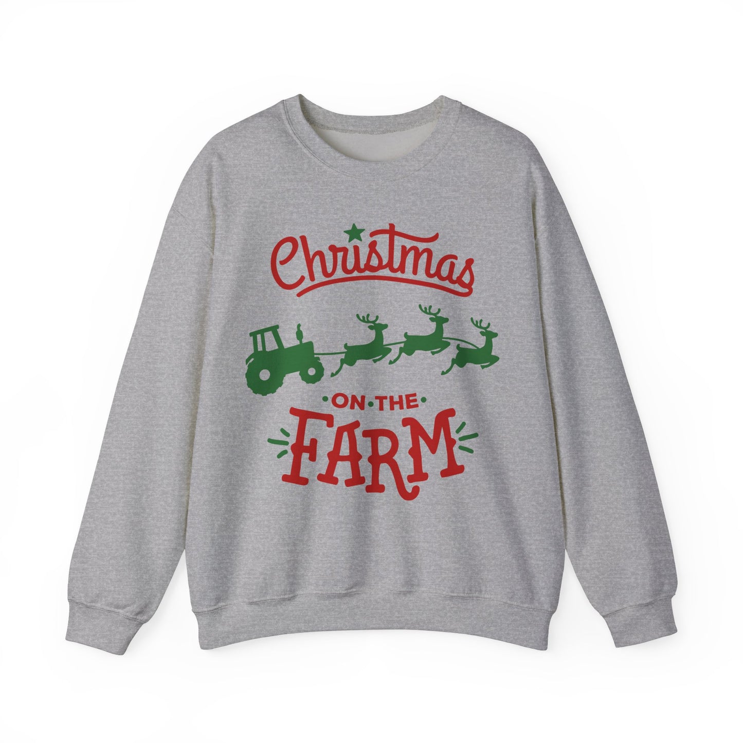 Christmas on the Farm Unisex Heavy Blend™ Crewneck Sweatshirt