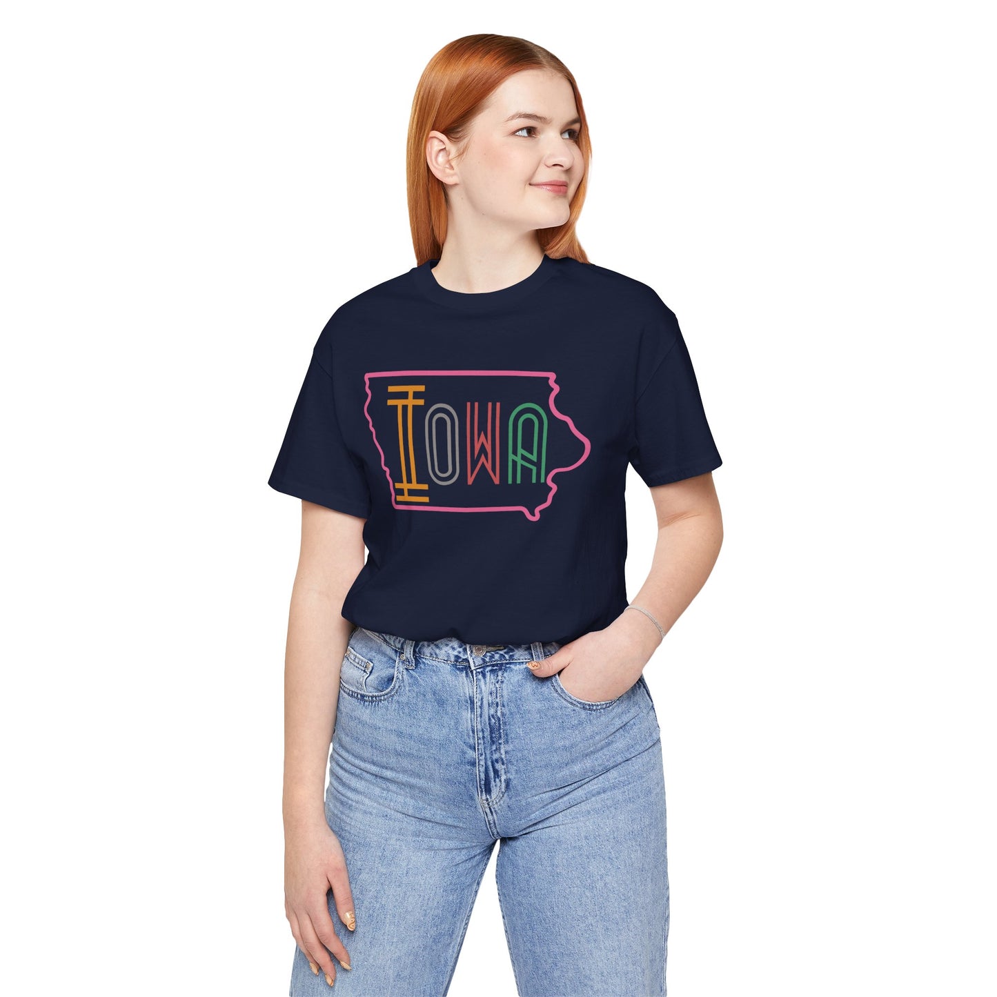 Iowa Pink Unisex Jersey Short Sleeve Tee