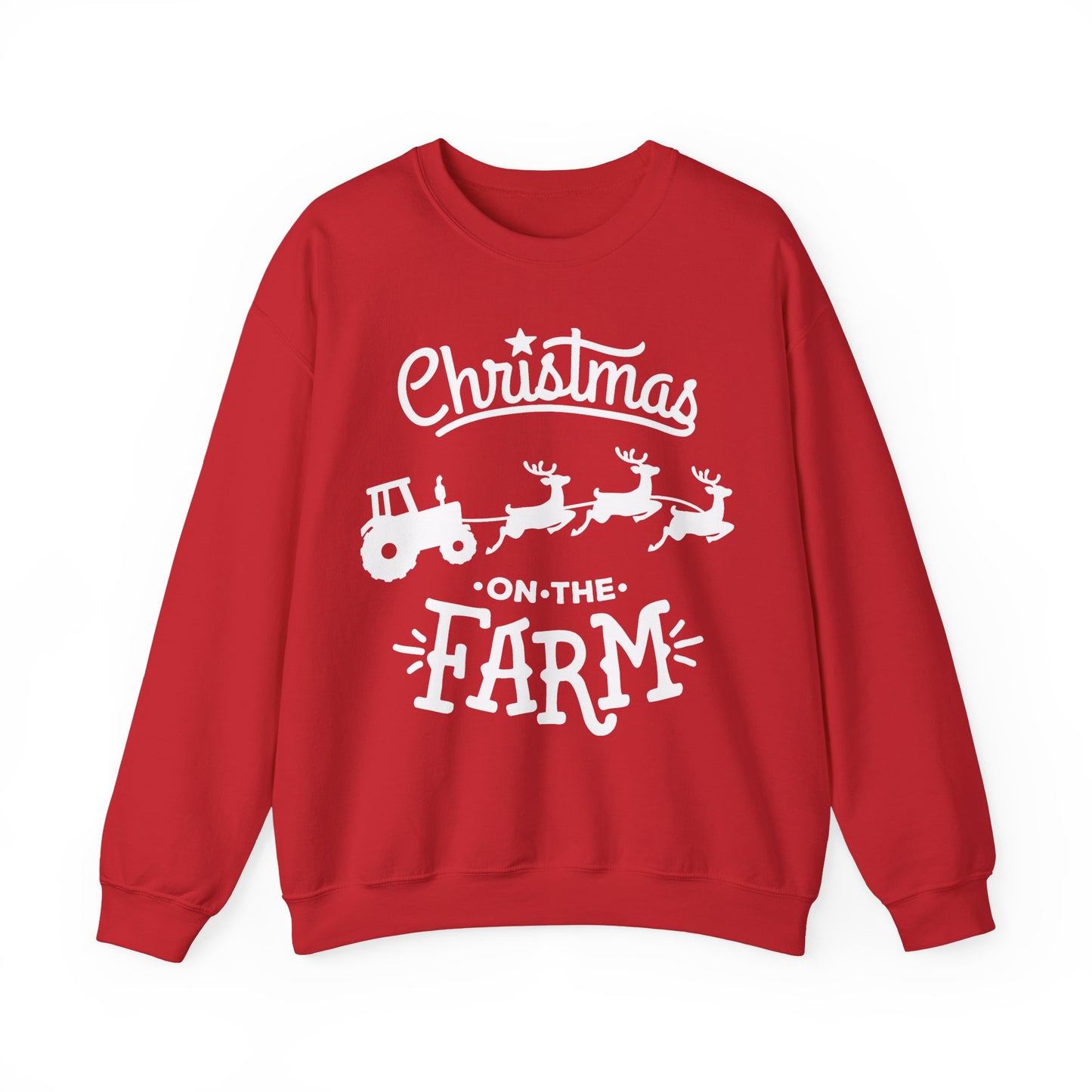 Christmas on the Farm Unisex Heavy Blend™ Crewneck Sweatshirt