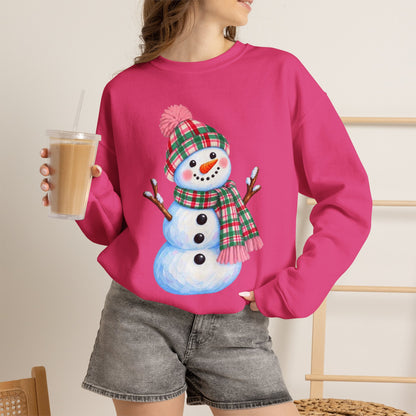Festive Snowman Christmas Crewneck Sweatshirt