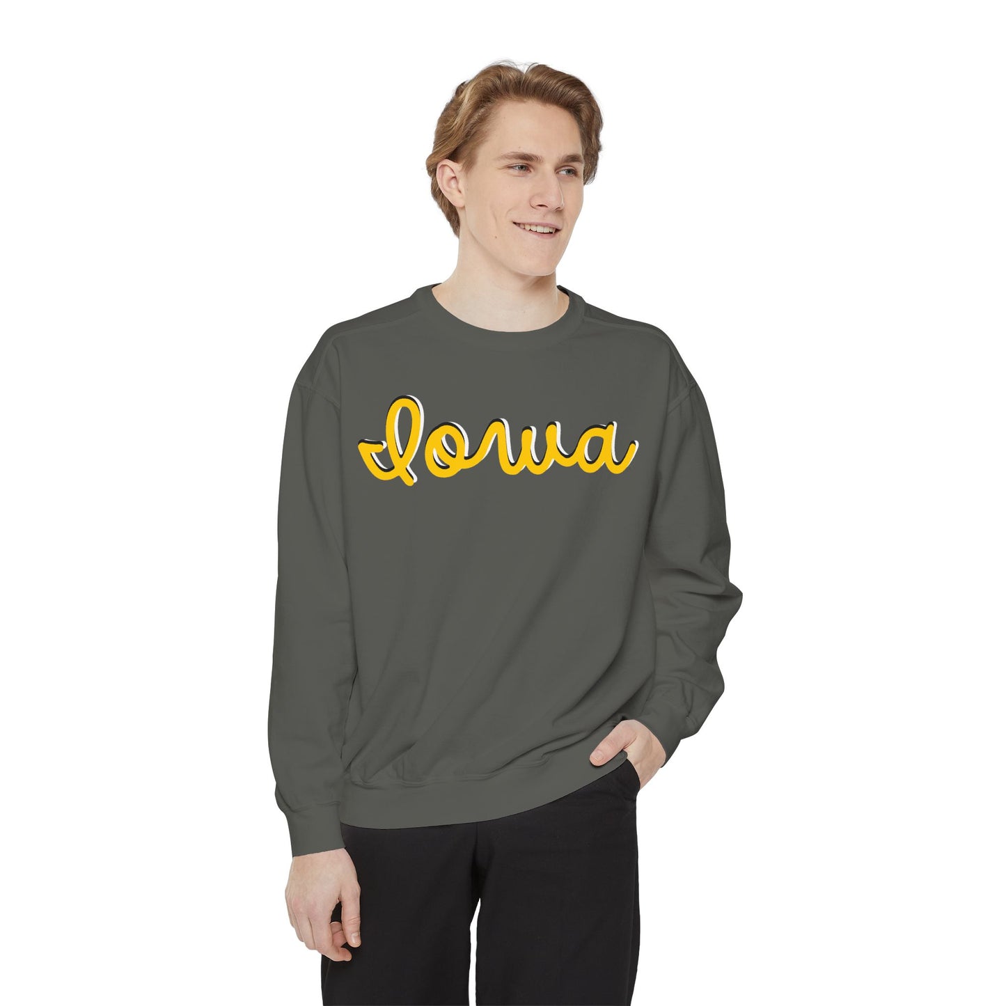 Iowa Unisex Garment-Dyed Sweatshirt