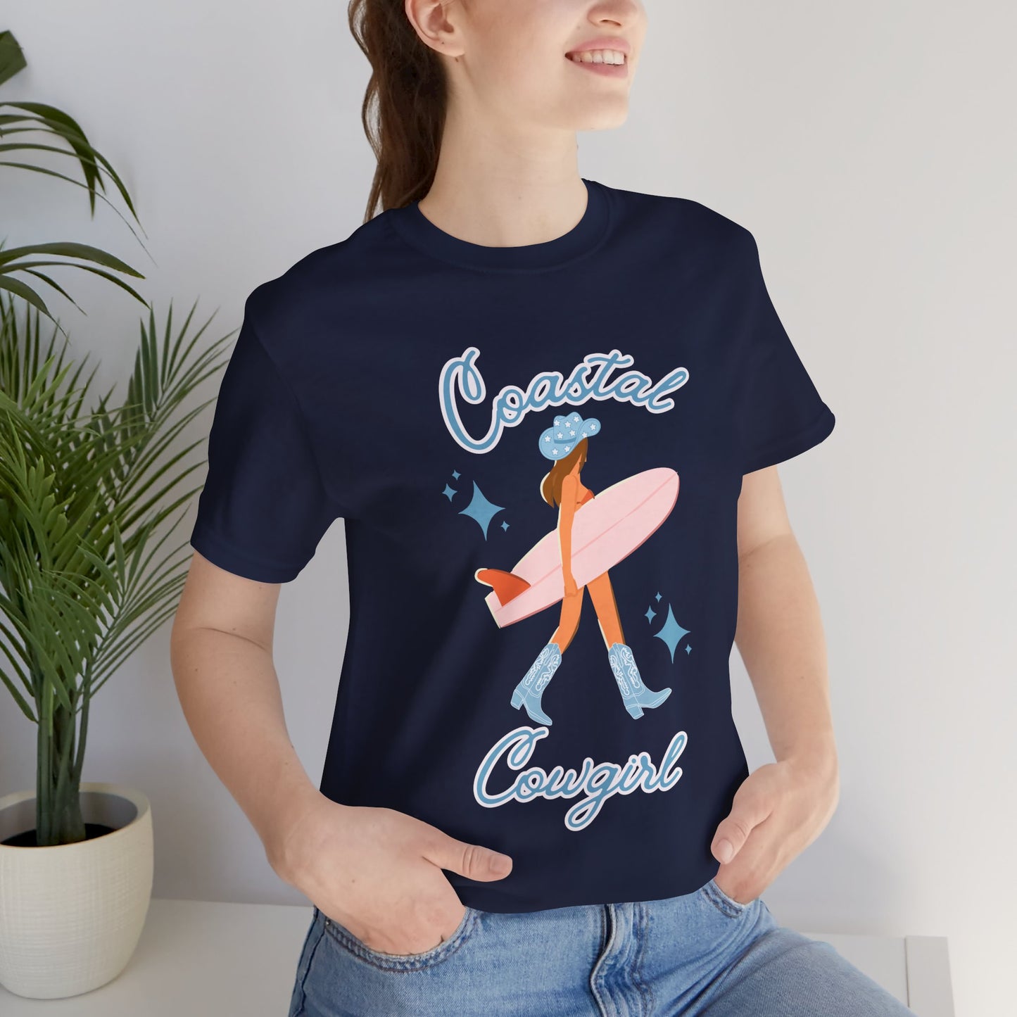 Coastal Cowgirl Surf Tee — Surfing Cowgirl Graphic T-Shirt