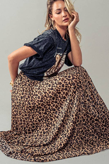 Fierce Flow Leopard Skirt