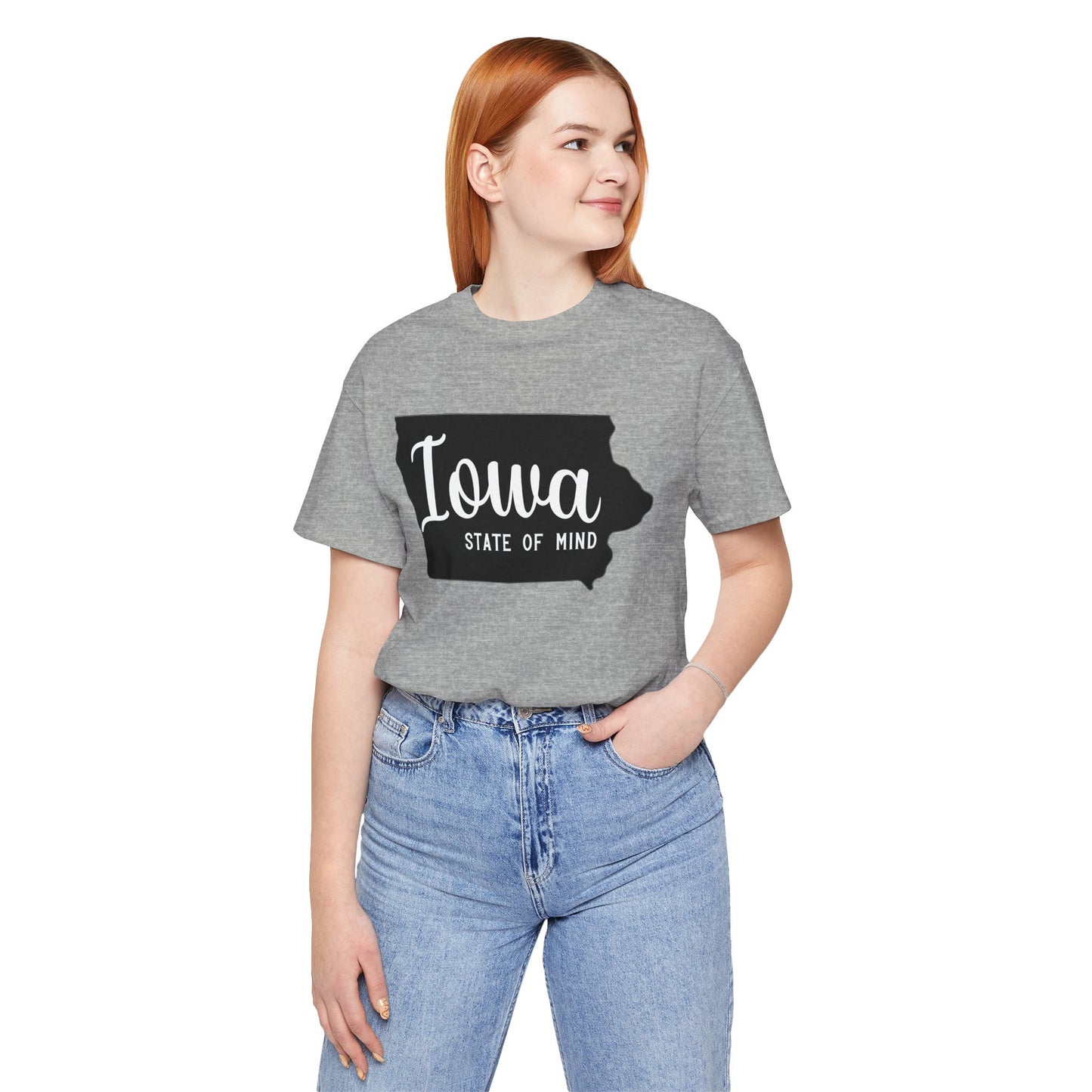 Iowa State of Mind Bella Canvas Jersey Short Sleeve Tee - Multiple Colors