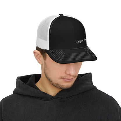 harper & co. Embroidered Trucker Cap — Classic Logo Snapback Hat