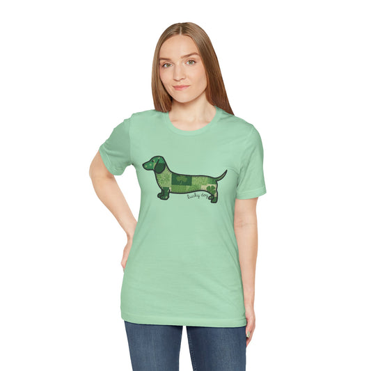 Lucky Dog Dachshund St. Patrick’s Day T-Shirt