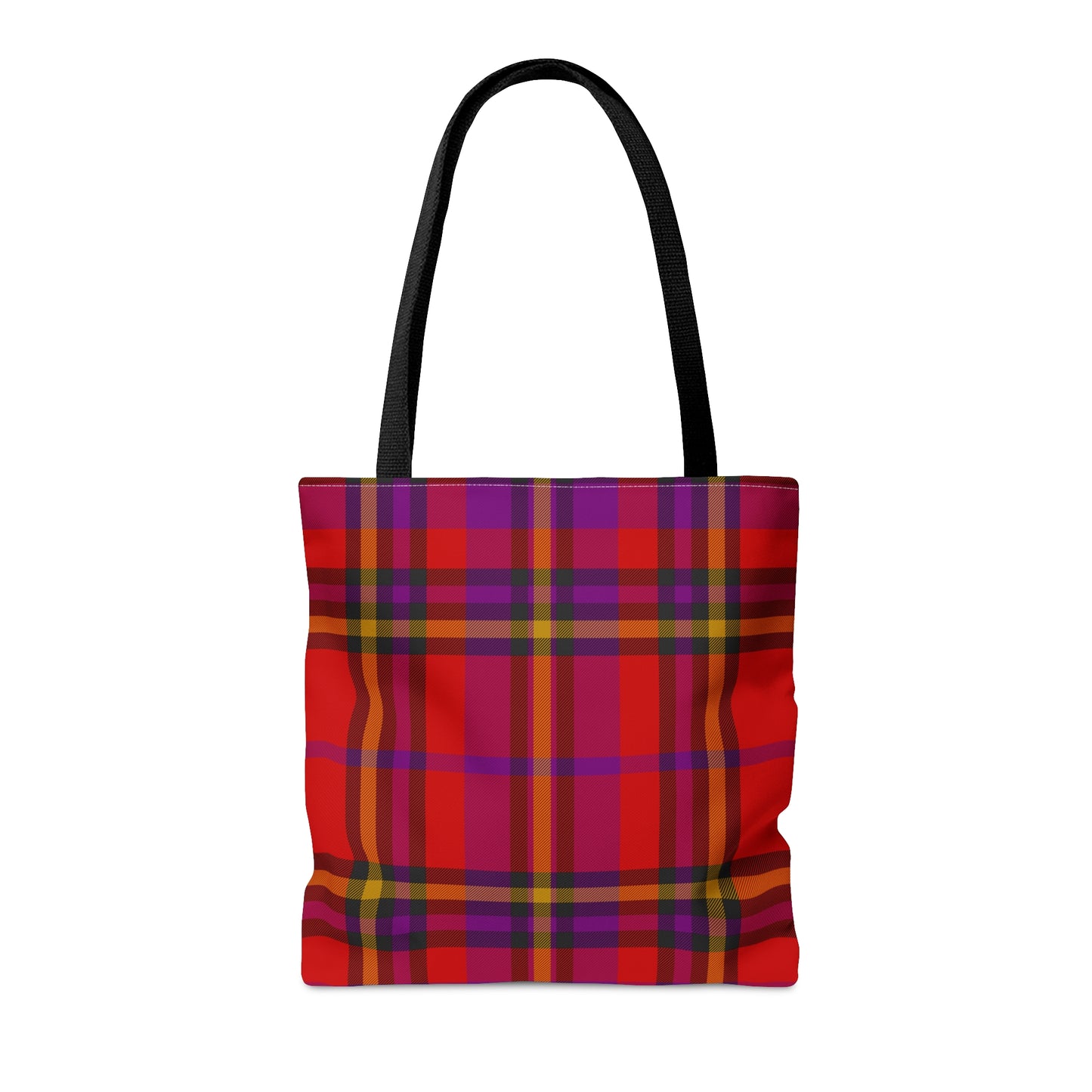 Red Tartan Plaid Tote Bag