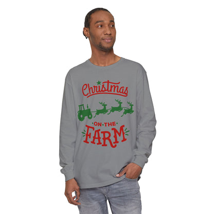 Christmas on the Farm Unisex Ultra Cotton Long Sleeve Tee