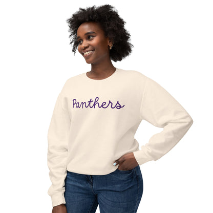 Panthers Script Crewneck Sweatshirt — Lightweight Team Pullover