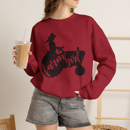 Farm Girl Tractor Crewneck Sweatshirt
