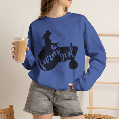 Farm Girl Tractor Crewneck Sweatshirt