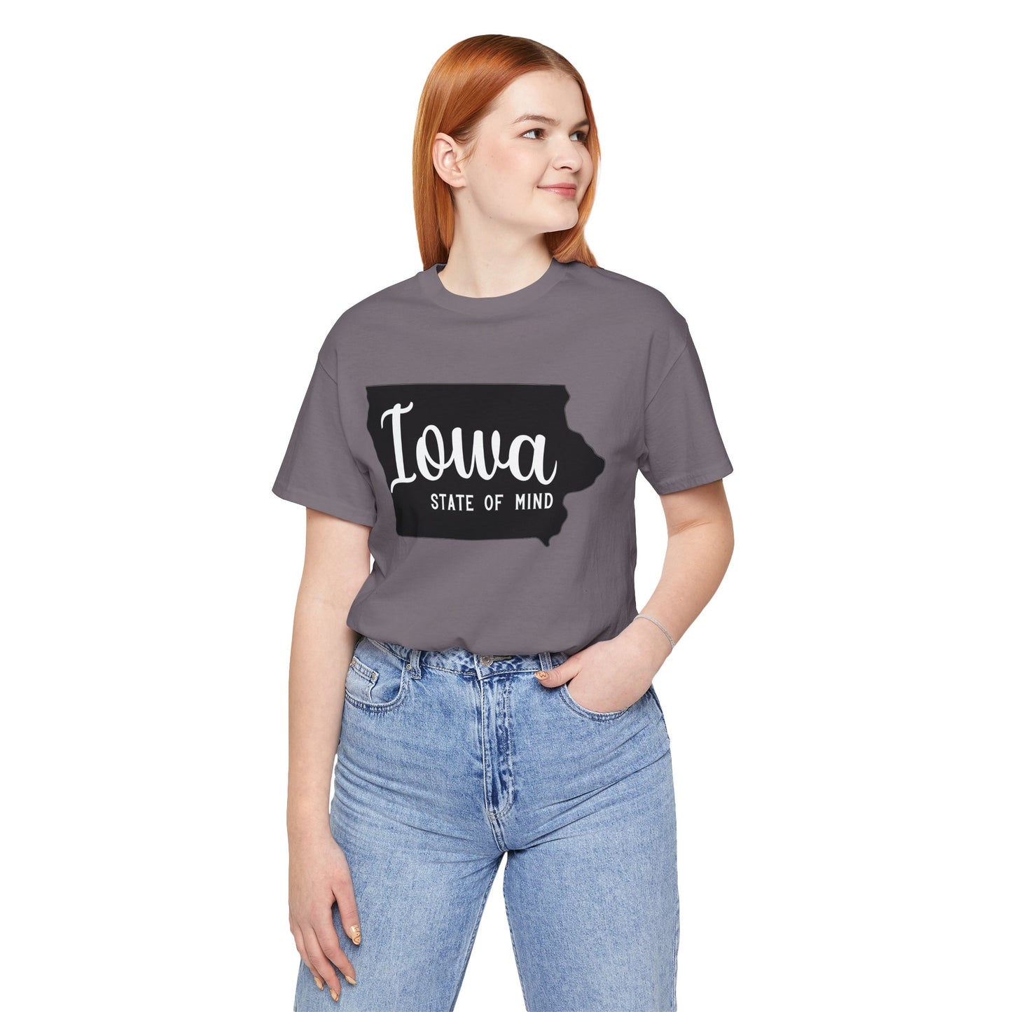 Iowa State of Mind Bella Canvas Jersey Short Sleeve Tee - Multiple Colors